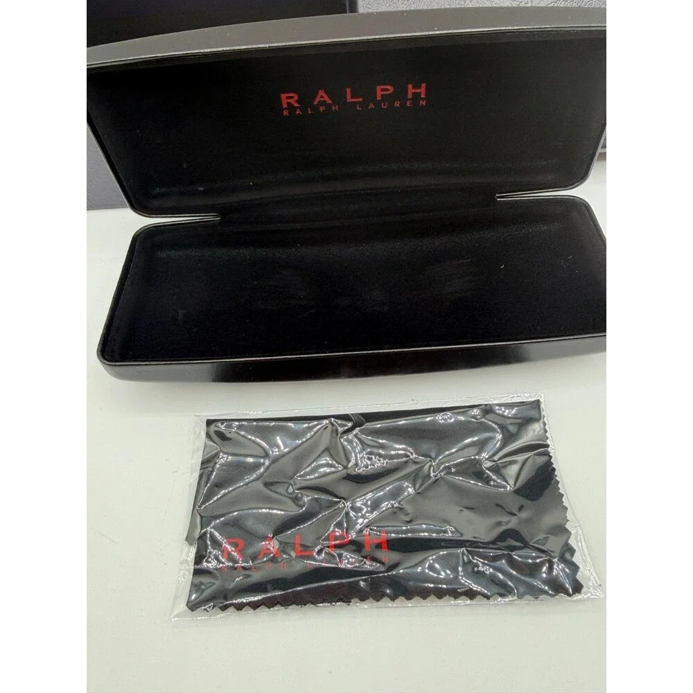 Ralph Lauren Eyeglasses Sunglasses Case Box w/ Cloth Authentic Black EUC Set